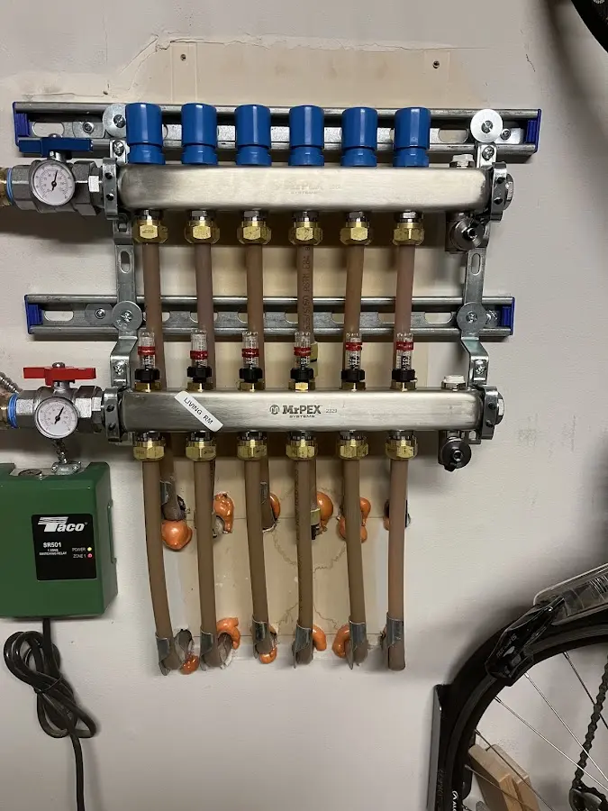 Plumber performing Leak Detection at a residential property in Almont